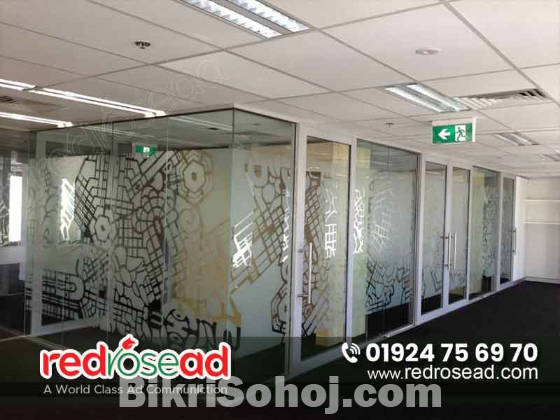 Frosted Glass Sticker for Office Glass in Bangladesh